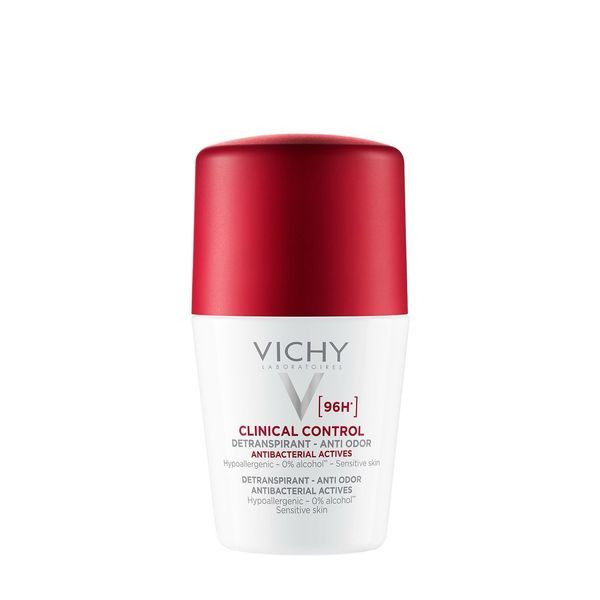 VICHY CLINICAL CONTROL DETRANSPIRANT ANTIODEUR 96 H BILLE Roll-on détranspirant anti-odeur 96 H, fl 50 ml