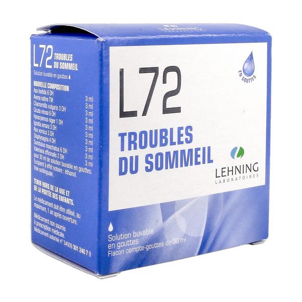 L72 Solution buvable en gouttes, boîte 1 flacon compte-gouttes 30 ml