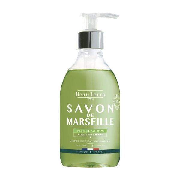 Beauterra Savon Liquide De Marseille Menthe Citron Flacon 300 Ml 1