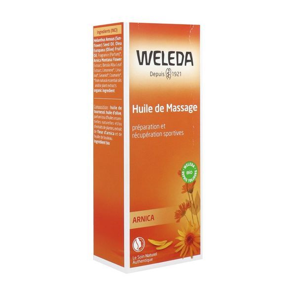 Weleda Huile Massage à l'Arnica - flacon pompe 100 ml