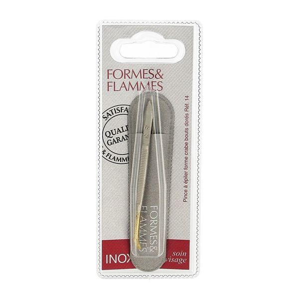 Formes Et Flammes Pinces A Epiler Bouts Dores Forme Crabe 1