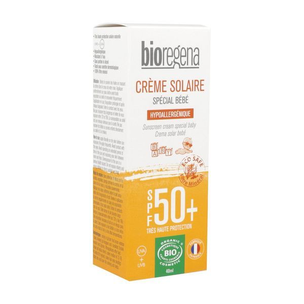 Bioregena Crème solaire bébé SPF 50+ BIO - 40 ml