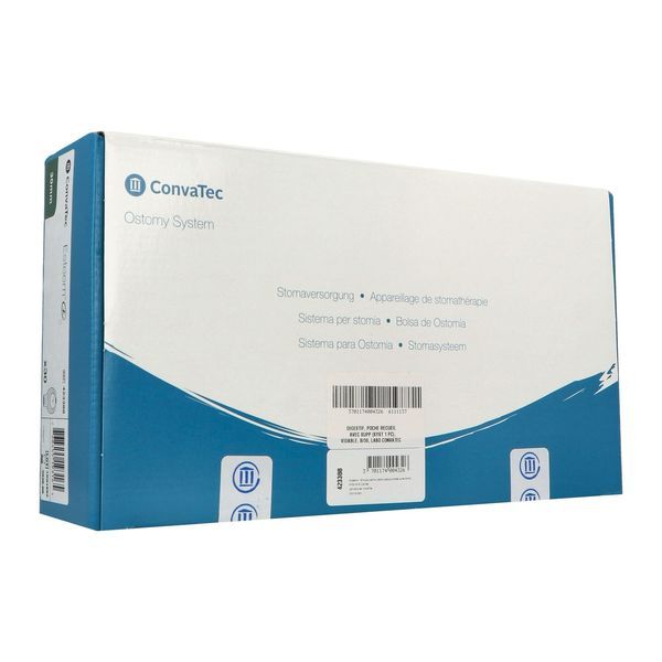 ESTEEM PLUS WINDOW INVISICLOSE STANDARD Poche système 1 pièce avec fenêtre d'inspection, opaque, prédécoupée, 30 mm (ref. 423388), bt 30