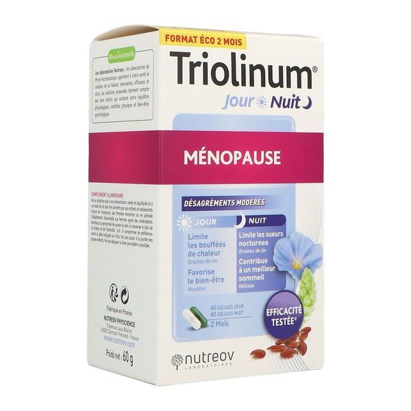 Nutreov Triolinum Jour & Nuit 120 Gélules