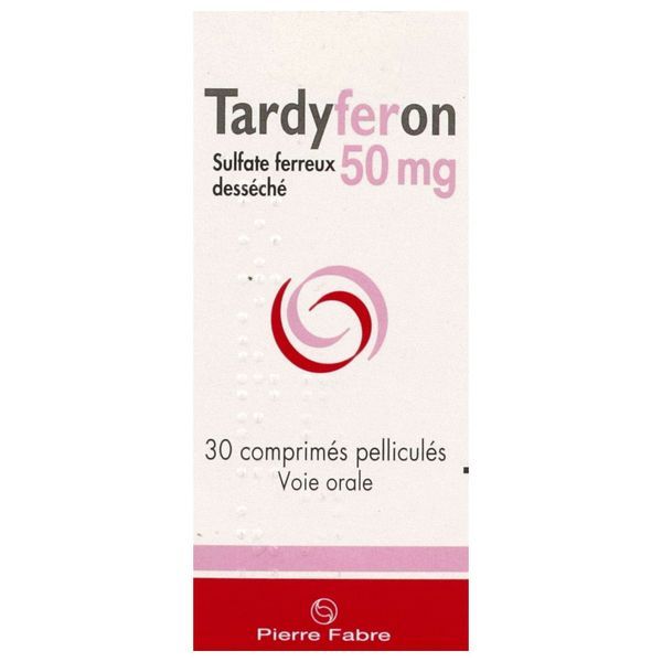 TARDYFERON Comprimé pelliculé 50 mg, boîte 30