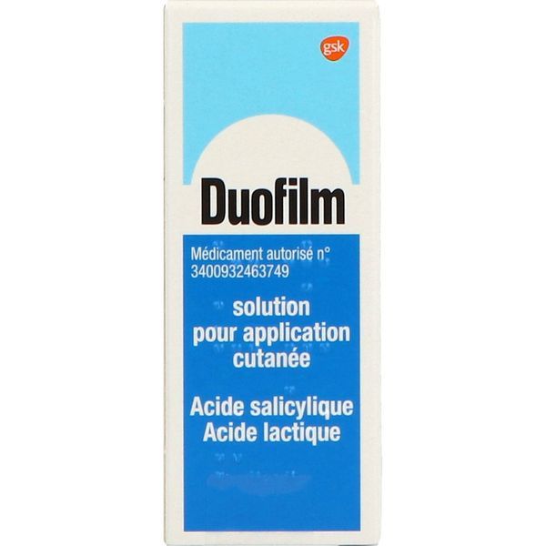 DUOFILM Solution pour application cutanée, flacon 15 ml avec bouchon muni d'un pinceau