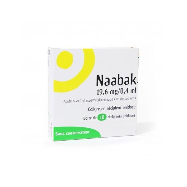 Naabak 19,6 Mg/0,4 Ml Collyre En Recipient Unidose (Ancien Naaxia) B/10