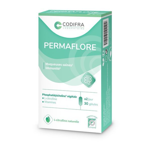PERMAFLORE Gélule, complément alimentaire à base de lécithine, melon d'eau et vitamines, bt 30