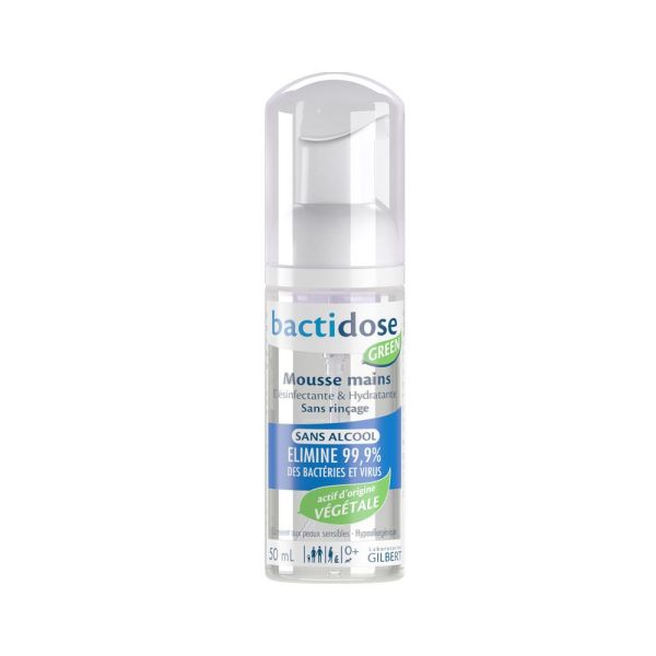 Bactidose Green Mousse Mains Desinfectante Flacon 50 Ml 1