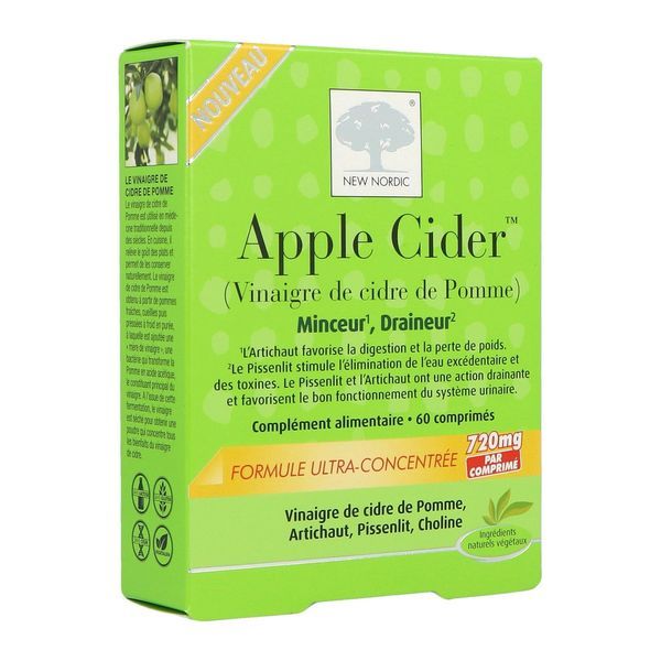 APPLE CIDER Comprimé, complément alimentaire à visée minceur, bt 60