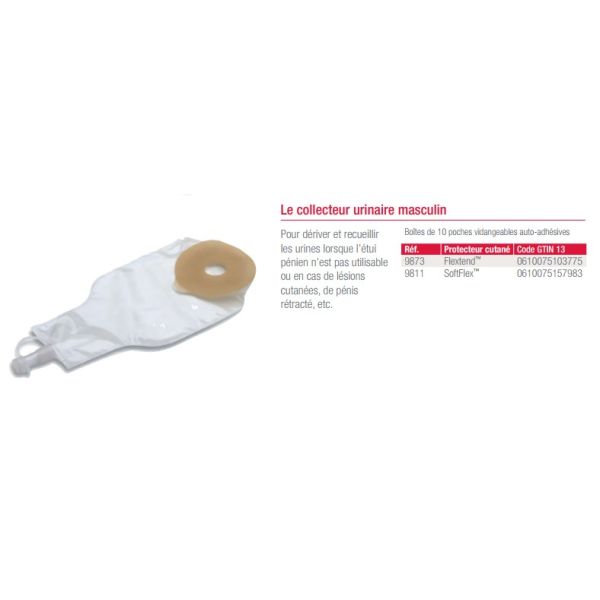 INCARE PPR Collecteur urinaire vidangeable, à usage unique, bt 10