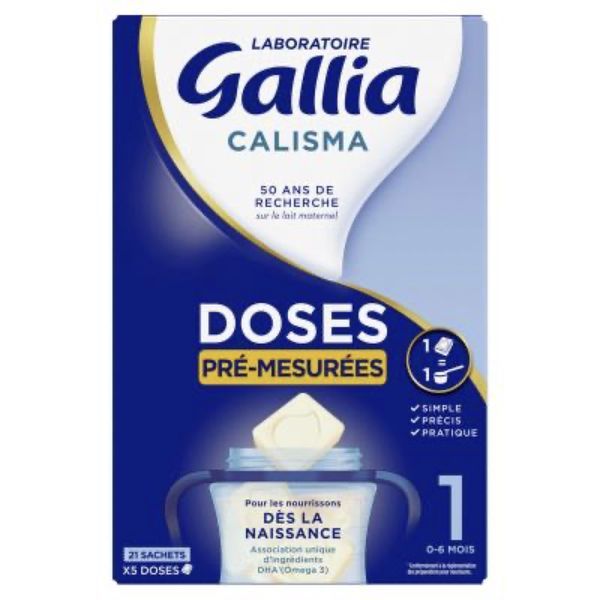 GALLIA CALISMA 1 POCKET Lait pour nourrisson 1er âge, sachet, bt 21