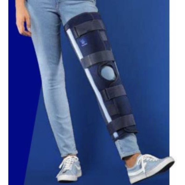 LIGAFLEX IMMO 0° NOUVELLE VERSION Attelle de genou d'immobilisation en extension, hauteur 60 cm, large, unité