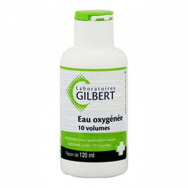 Eau Oxygenee Stabilisee Codex 10 Volumes Gilbert Solution Pour Application Locale 1 Flacon(S) Polyethylene De 120 Ml