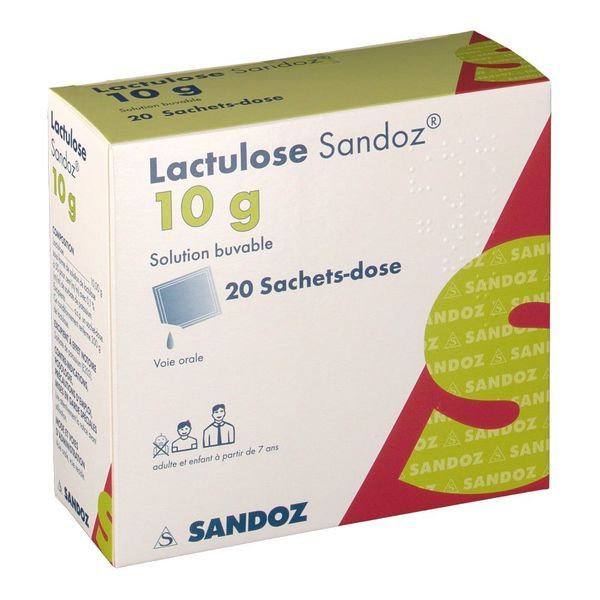 Lactulose Sandoz 10 G Solution Buvable 15 Ml En Sachet-Dose B/20