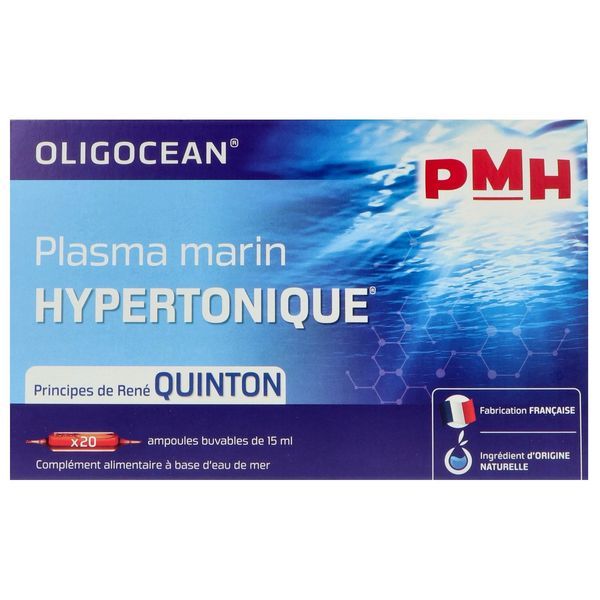 OLIGOCEAN PMH Ampoule, complément alimentaire à base d'eau de mer, bt 20