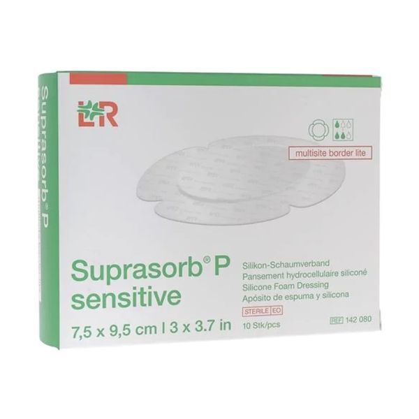 Suprasorb P Sensitive Multisite Border Lite Pansement 7,5*9,5 Cm 10