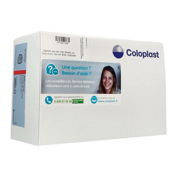 ALTERNA PLUS SYSTEME 2 PIECES FERMEE Poche Midi fermée, filtre intégré, système 2 pièces, prédécoupée, opaque, diamètre 50 mm, bt 30