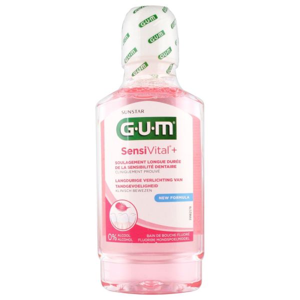 Gum Sensivital Plus Bain De Bouche Solution Flacon 300 Ml 1