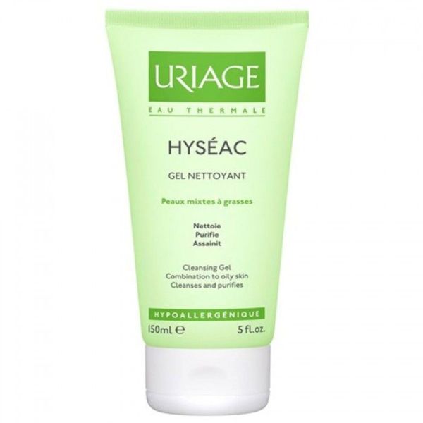 Uriage hyseac gel nettoyant tube 150 ml