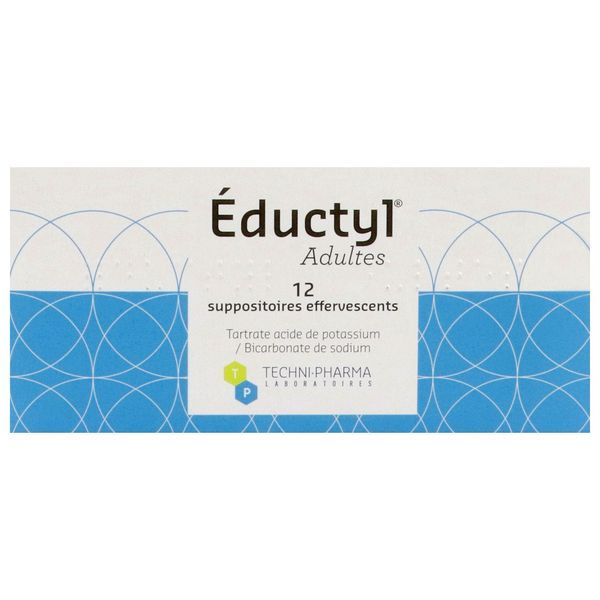 EDUCTYL ADULTE Suppositoire effervescent, boîte 12