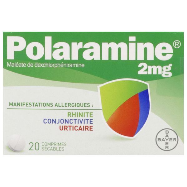 POLARAMINE 2 MG COMPRIME SECABLE B/20