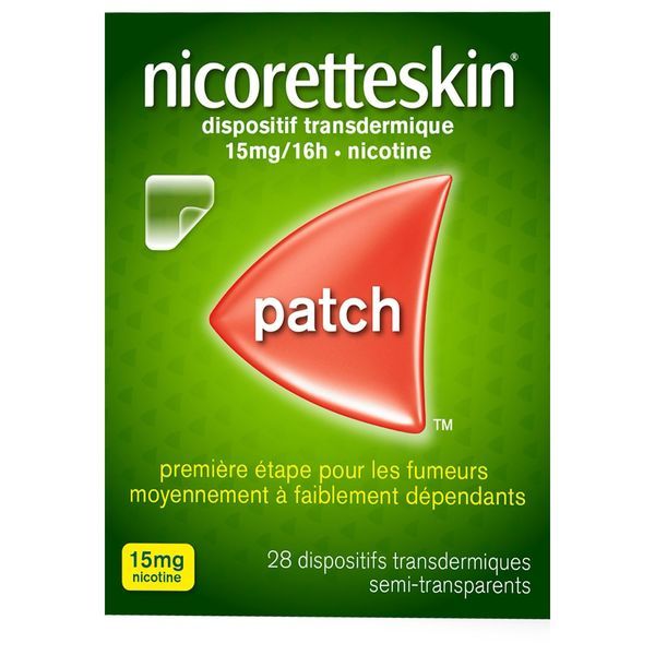 Nicoretteskin 15 Mg/16 Heures (Nicotine) Dispositif Transdermique En Sachet B/28