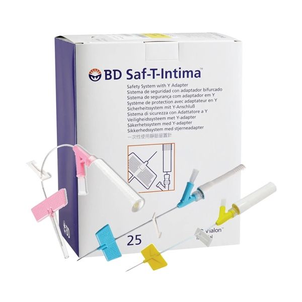 Bd Saf-T Intima - Catheter De Securite De Type Microperfuseur 24 Gauge Droit Boite 0,7*19 Mm 1