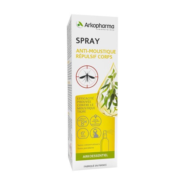 ARKO ESSENTIEL SPRAY ANTIMOUSTIQUES Spray répulsif antimoustique, protection 8 H, vapo 60 ml