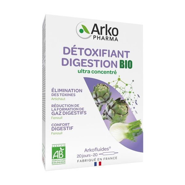 Arkofluides Artichaut Fenouil - Nouvelle Formule Liquide Amp 10 Ml 20