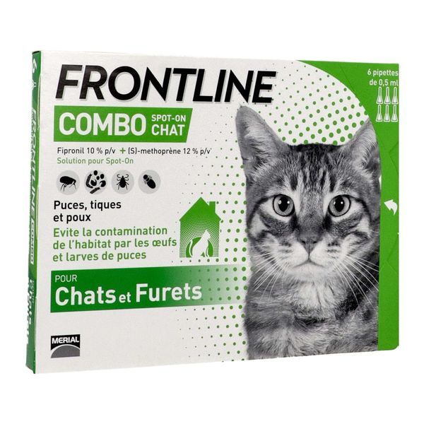 Frontline Combo Spot-On Chat (Pipette A Embout Secable) 0,5 Ml 6