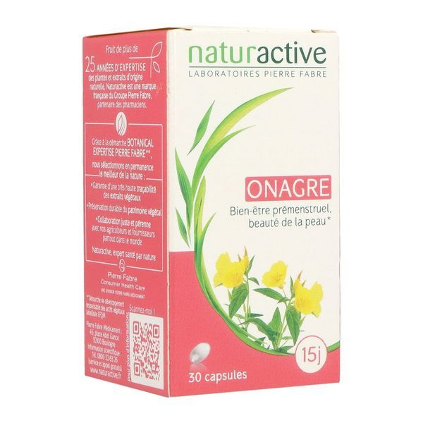 NATURACTIVE CAPSULE ONAGRE Gélule, complément alimentaire à base de plante, bt 30