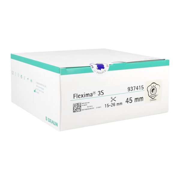 FLEXIMA 3S SUPPORT CONVEXE Support porte-poche, convexe, système 2 pièces, à découper, anneau 45 mm (ref. 937415FR), bt 5