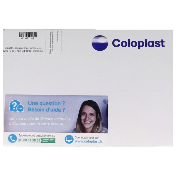 SENSURA FLEX POCHE FERMEE MIDI Poche fermée, système 2 pièces, à couplage adhésif, opaque, diamètre de l'anneau 50 mm (ref. 109059), bt 30