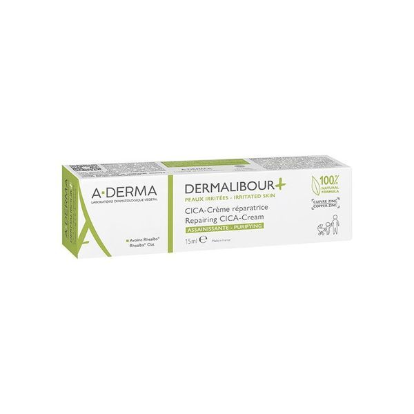 A-Derma Dermalibour + Cica-Crème Réparatrice 15 ml