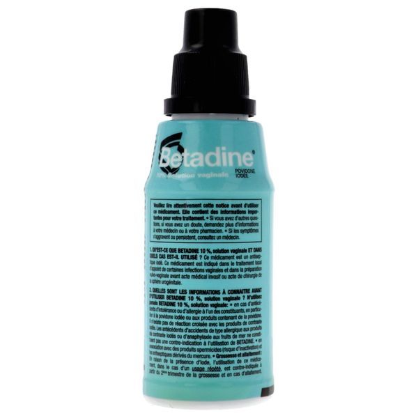 BETADINE Solution vaginale 10 %, flacon 125 ml