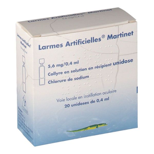 Larmes Artificielles Martinet 5,6 Mg/0,4 Ml Collyre En Solution En Recipient Unidose B/20