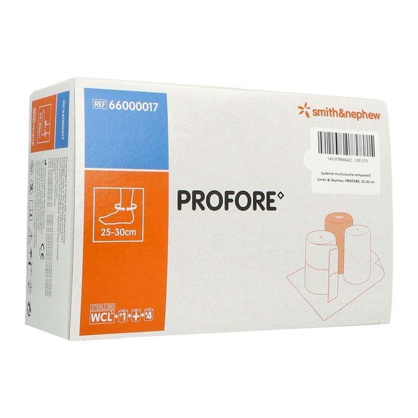 PROFORE 25 - 30 Bande de contention dégressive multicouches, unité