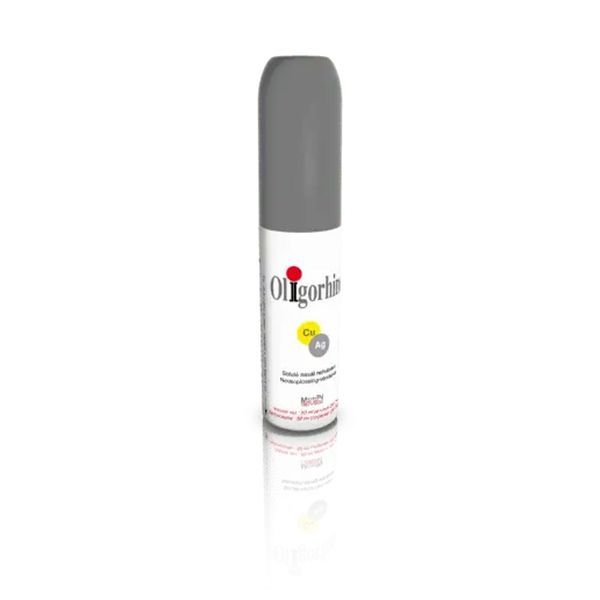 OLIGORHINE CUIVRE ARGENT Soluté nasal isotonique enrichi en cuivre et argent, spray 50 ml
