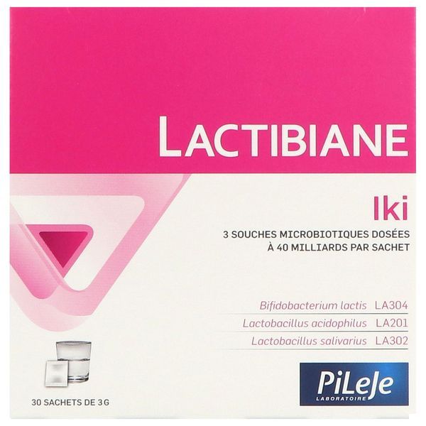 LACTIBIANE IKI Sachet, complément alimentaire à base de 3 souches microbiotiques, bt 30