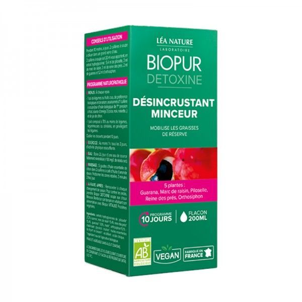 Biopur - Détoxine cocktail détox désincrustant minceur BIO - flacon 200 ml