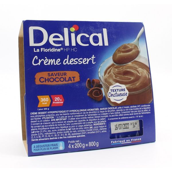 Delical Floridine Creme Dessert Chocolat - Nouvelle Formule Preparation Pot 200 G 4