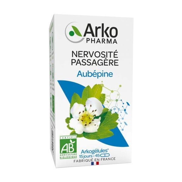 ARKOGELULES AUBEPINE BIO Gélule, complément alimentaire à base d'aubépine, bt 45