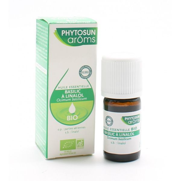 Phytosunarom Huile Essentielle Bio Basilic A Linalol Flacon 5 Ml 1