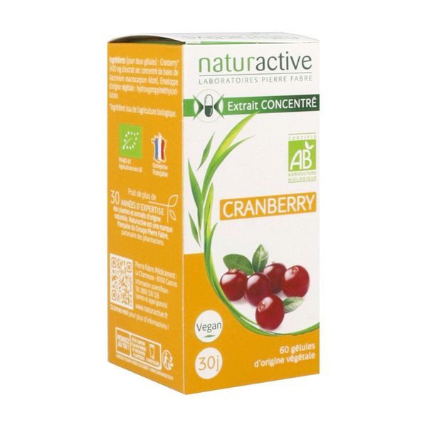 NATURACTIVE CRANBE GELU BIO 60 – Pharmacie Amiens