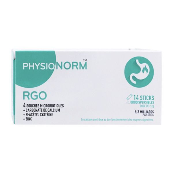 Physionorm Rgo - Sticks Orodispersibles Poudre Stick 14