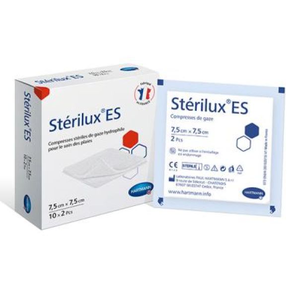 Sterilux Es Sterile 10*10Cm (Bte De 25 Pocht De 2 Cpress) Cpress Sach