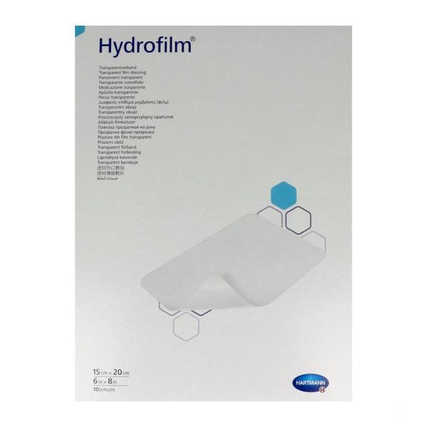 Hydrofilm Film De Polyurethane Adhesif Transparent Sterile 15*20 Cm 10