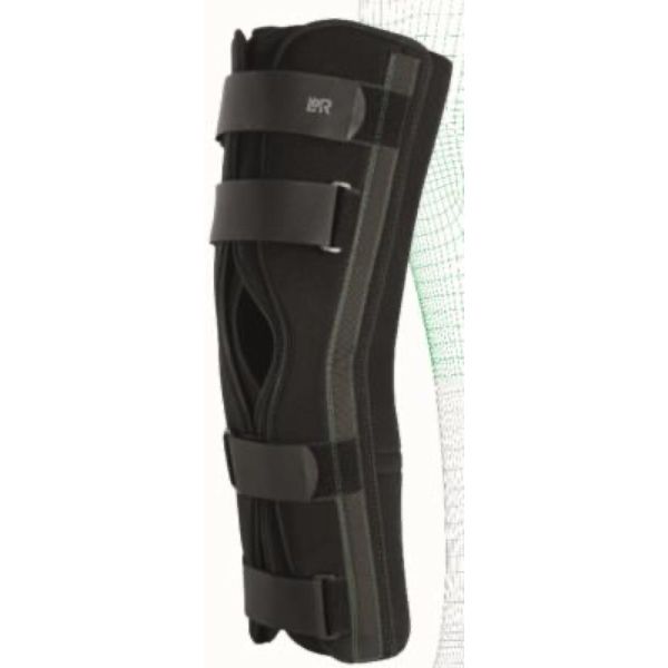 GENUCAST MODULAR CLASSIC VELPEAU Attelle de genou universelle, d'immobilisation en extension, taille 1, hauteur 45 cm, unité
