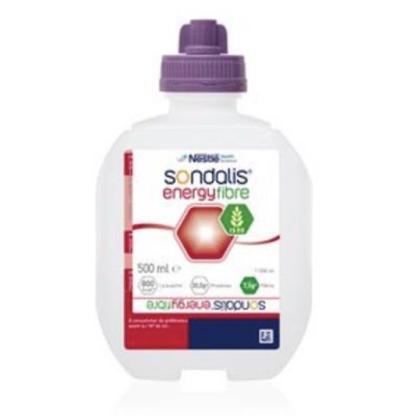 SONDALIS ENERGY FIBRE Denrée alimentaire destinée à des fins médicales spéciales, poche 500 ml